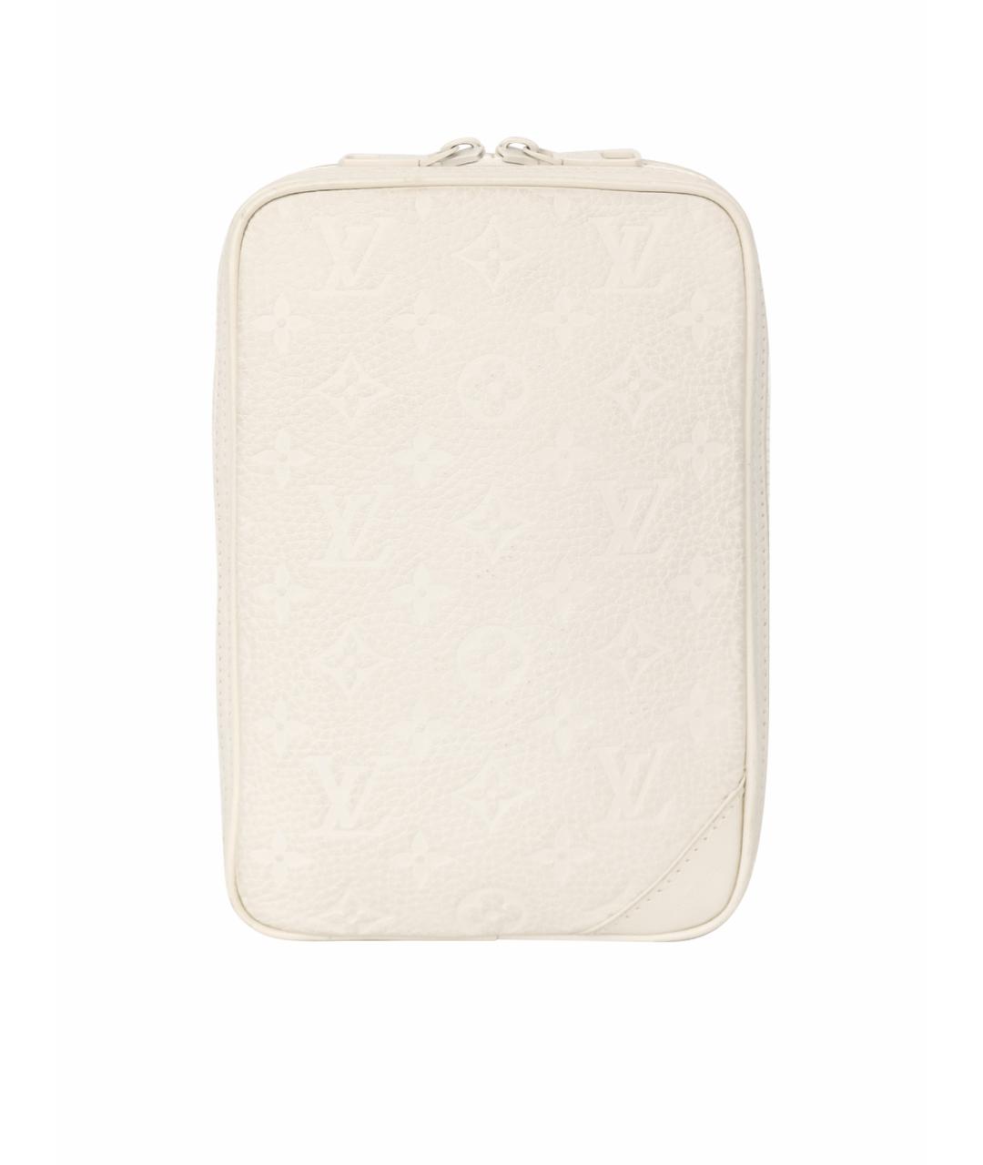 LOUIS VUITTON Белая кожаная сумка на плечо, фото 1