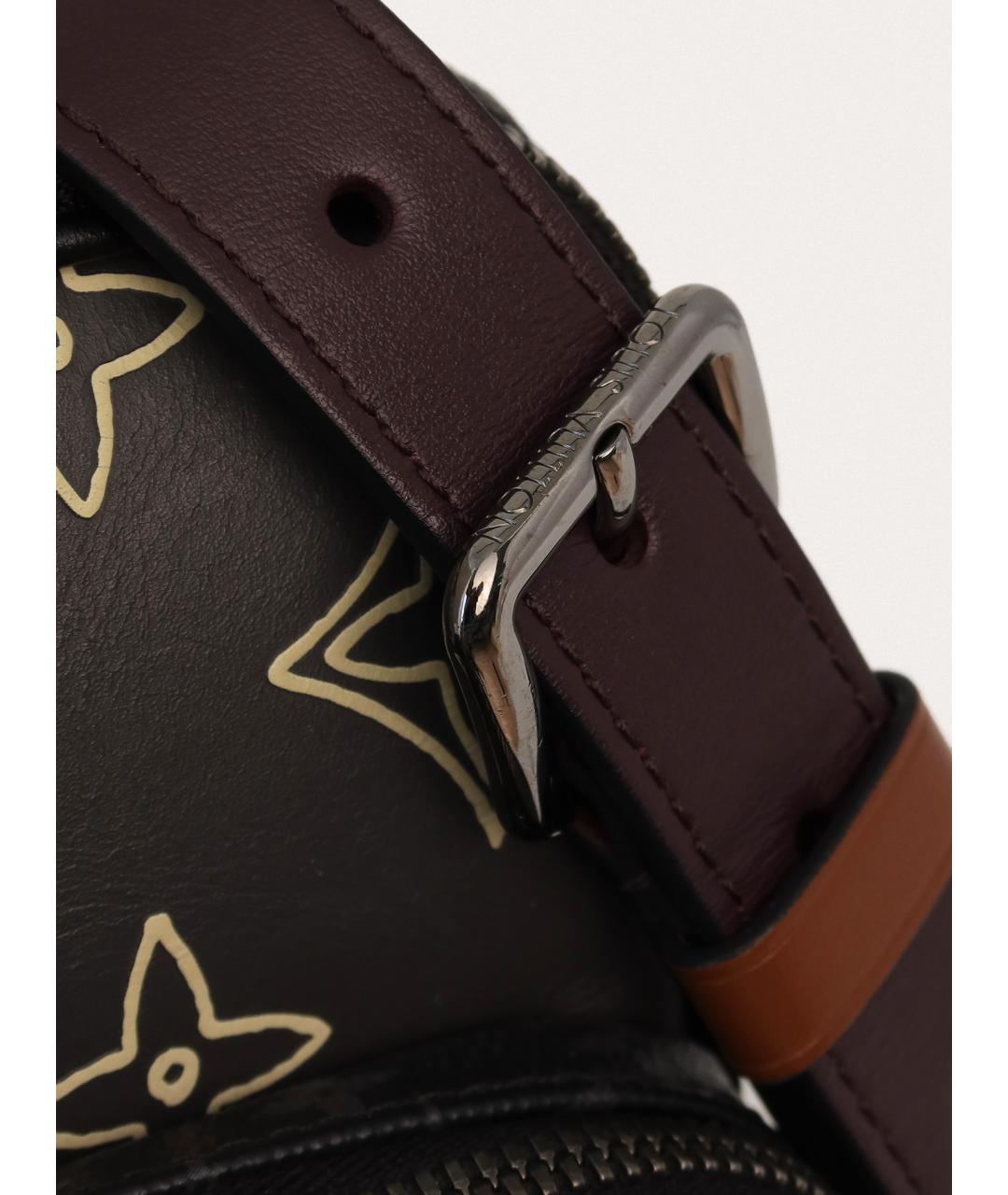LOUIS VUITTON Черная кожаная сумка на плечо, фото 7
