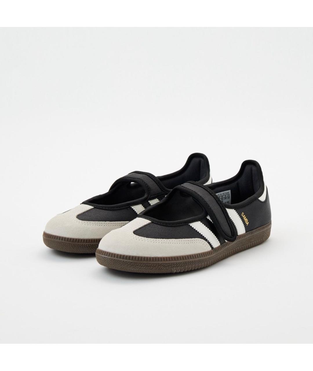 ADIDAS Черные текстильные балетки, фото 3