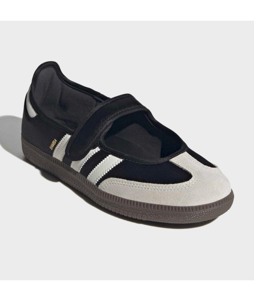 ADIDAS Черные текстильные балетки, фото 4