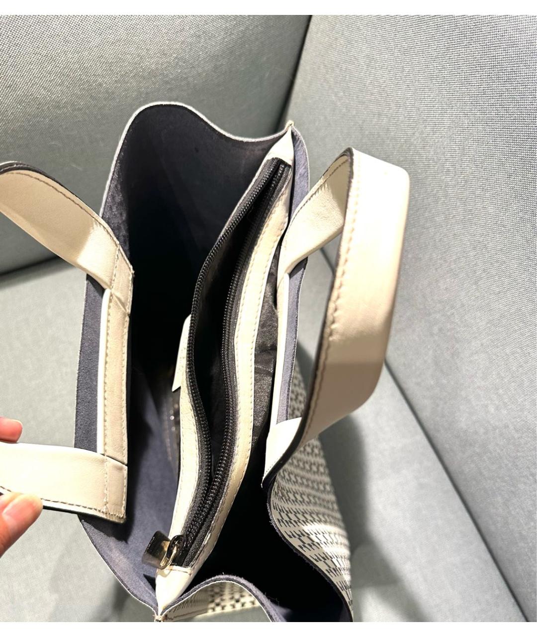 FURLA Белая кожаная сумка тоут, фото 4
