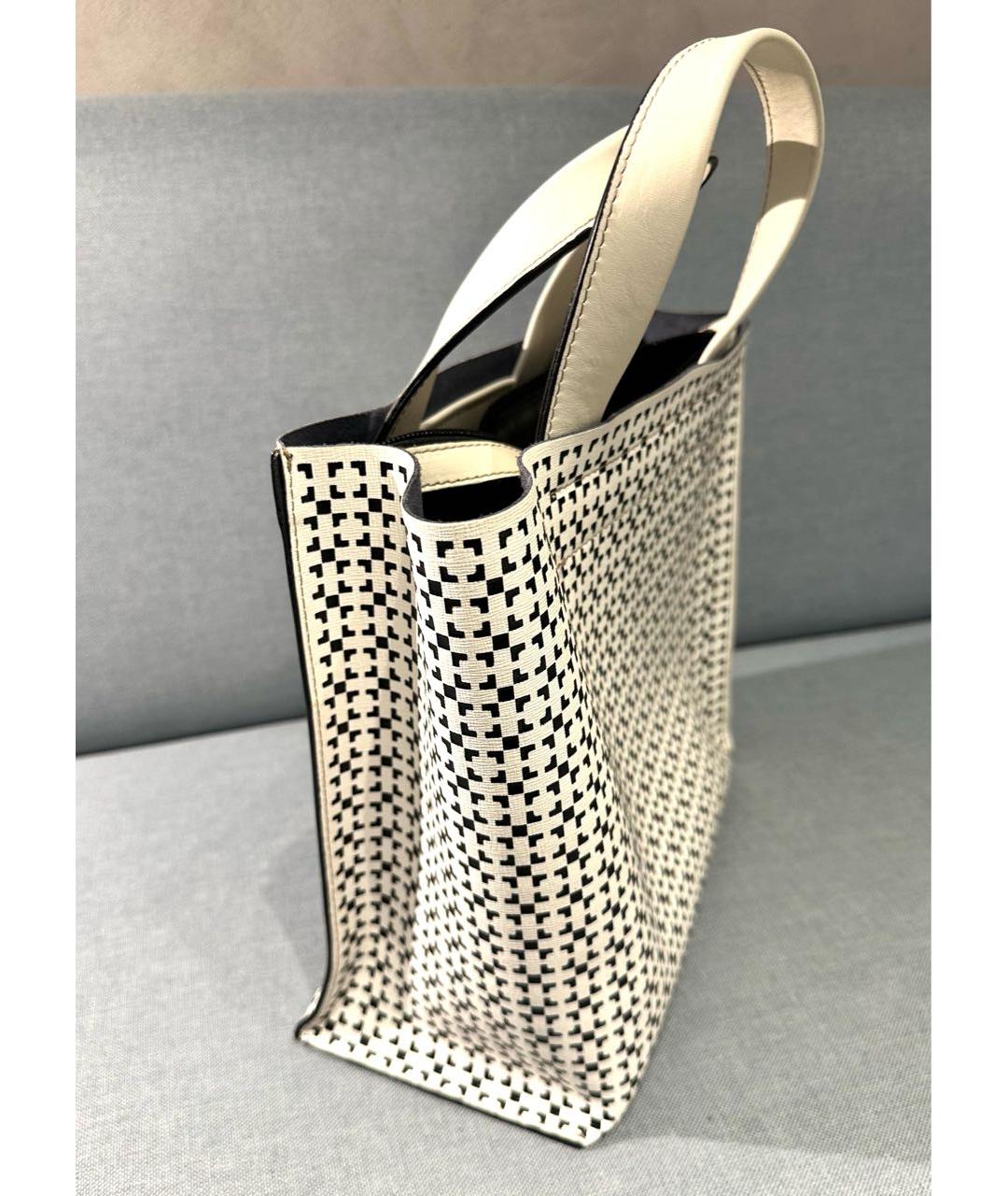 FURLA Белая кожаная сумка тоут, фото 2