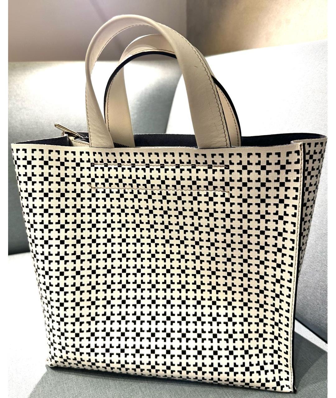 FURLA Белая кожаная сумка тоут, фото 9