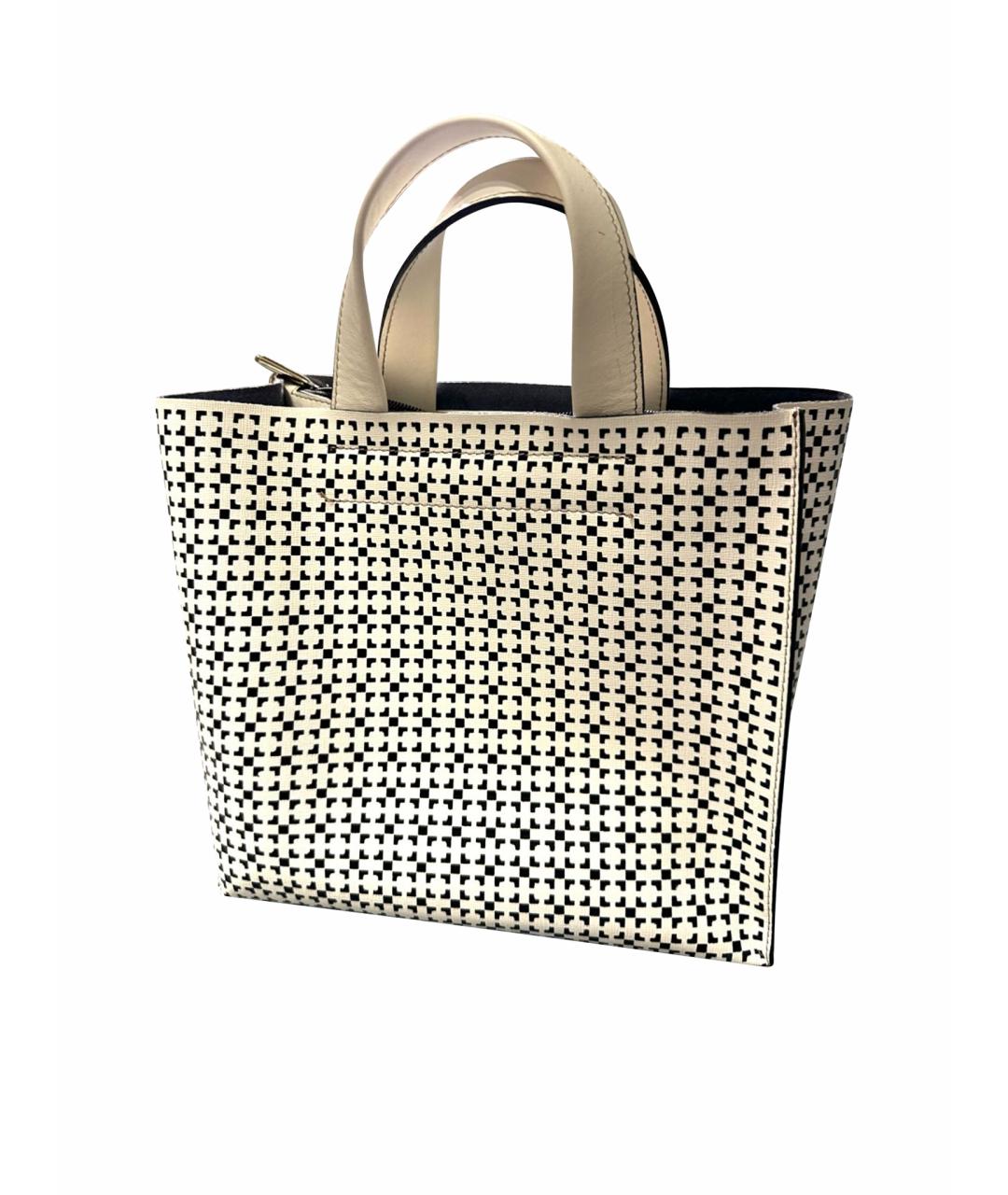 FURLA Белая кожаная сумка тоут, фото 1