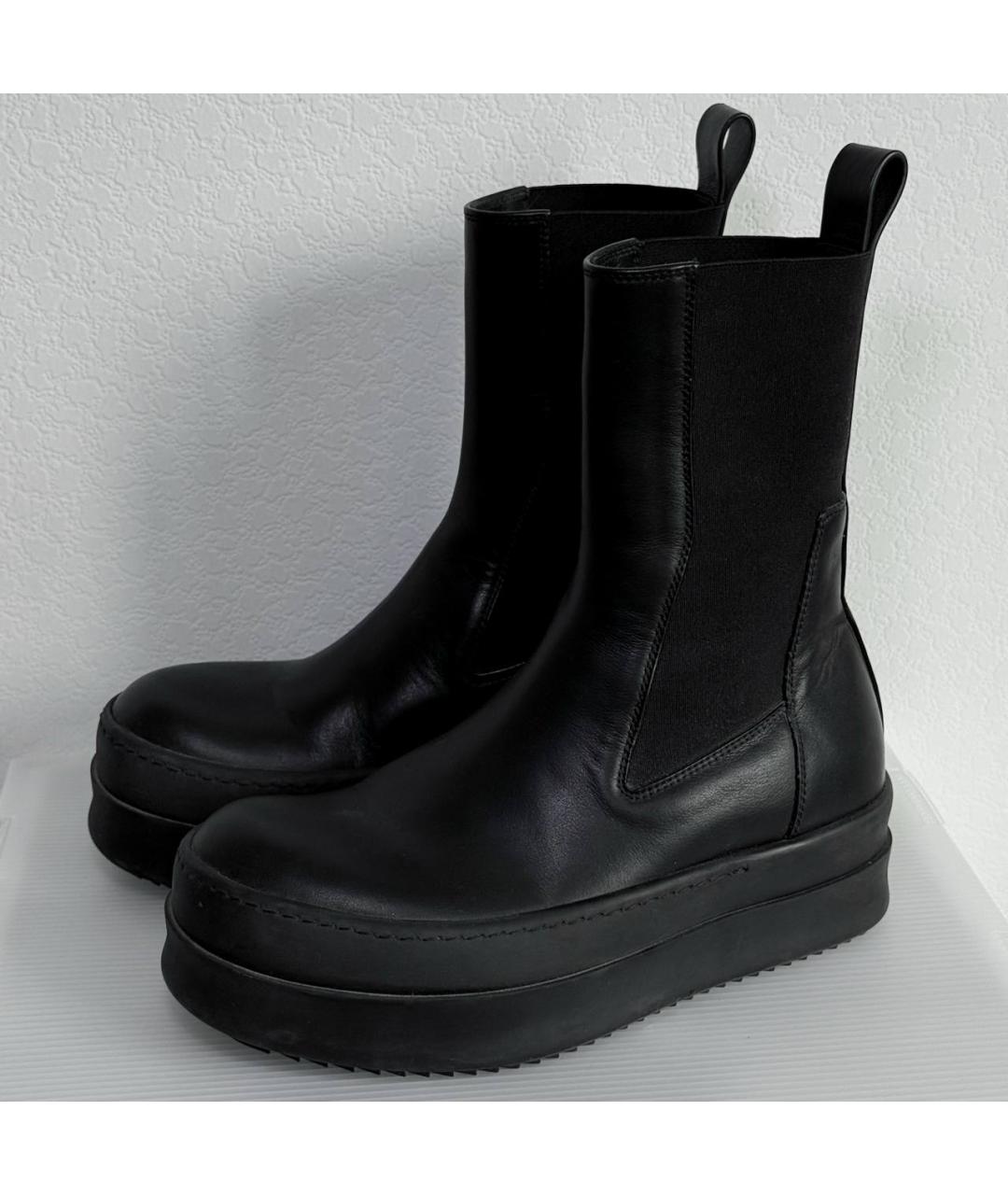 RICK OWENS Черные ботинки, фото 2
