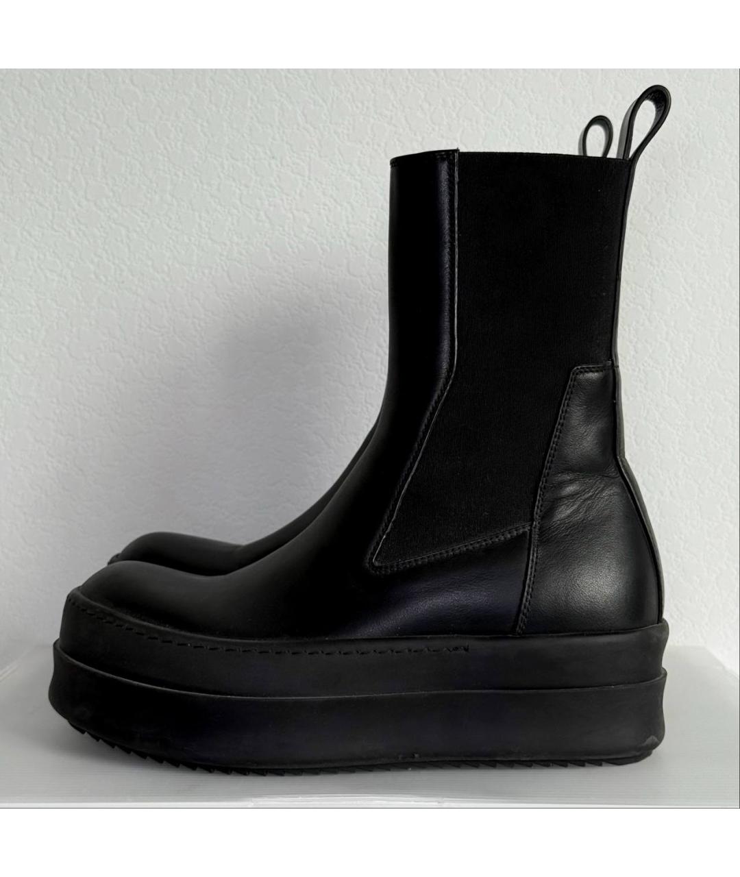RICK OWENS Черные ботинки, фото 3