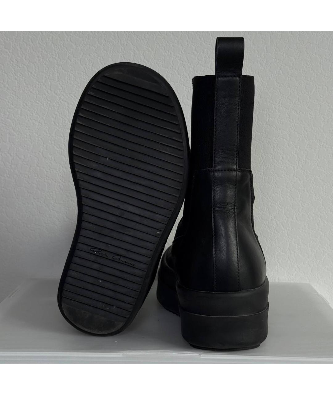 RICK OWENS Черные ботинки, фото 6