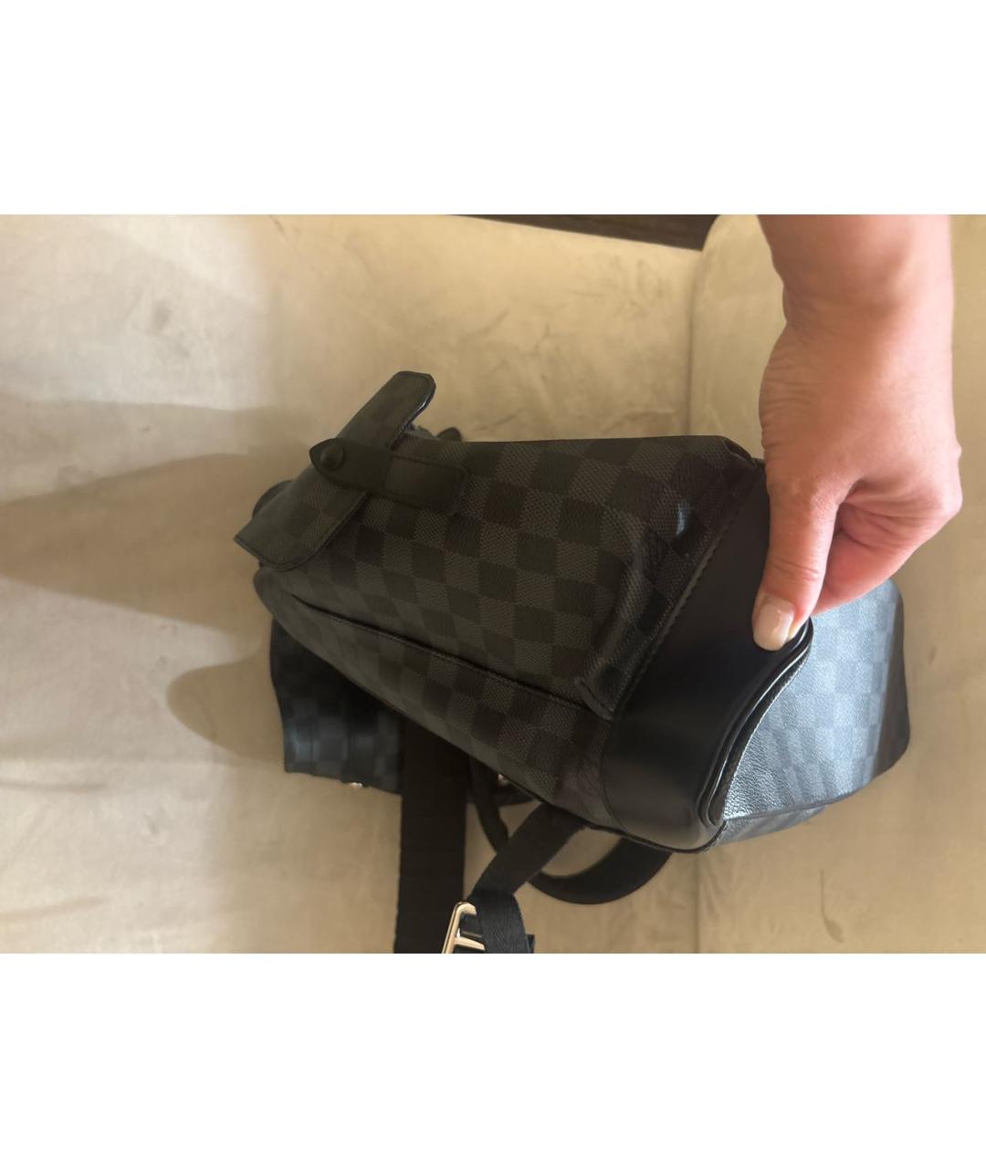 LOUIS VUITTON Серый канва рюкзак, фото 6