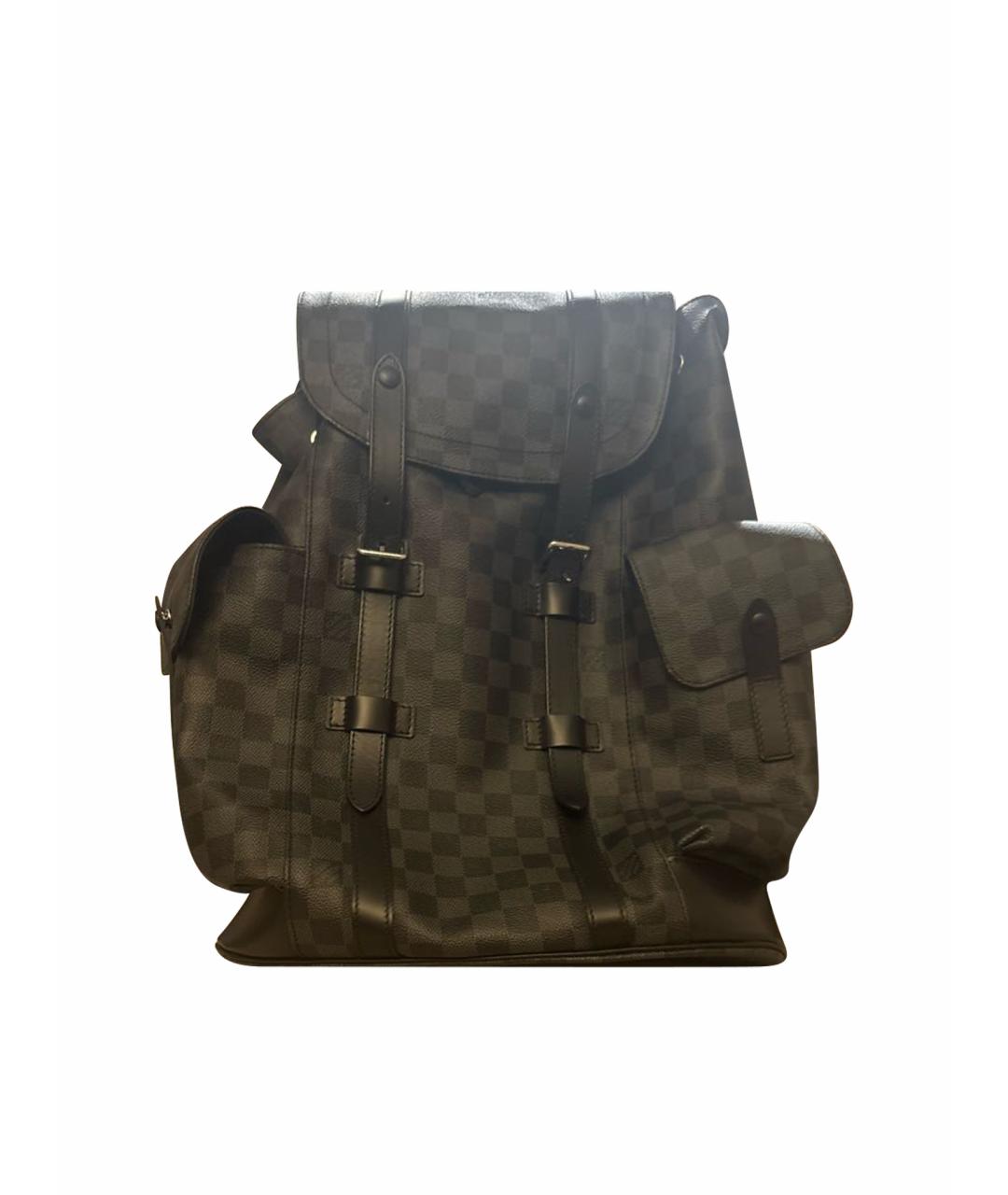 LOUIS VUITTON Серый канва рюкзак, фото 1