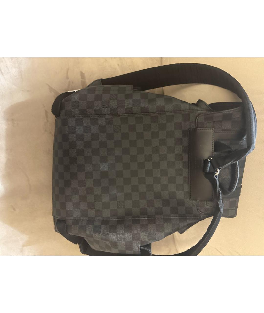 LOUIS VUITTON Серый канва рюкзак, фото 7
