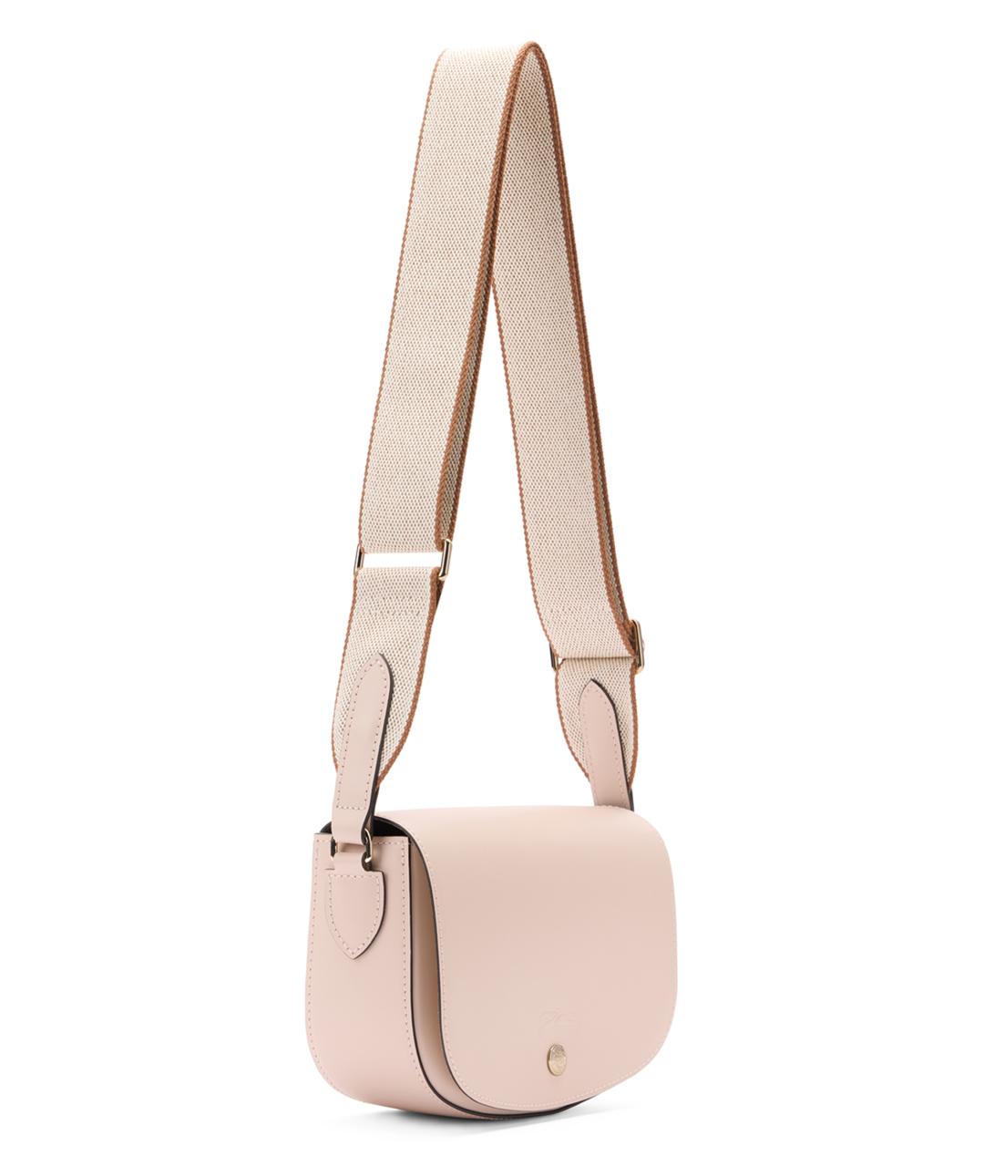 LONGCHAMP Розовая кожаная сумка через плечо, фото 3