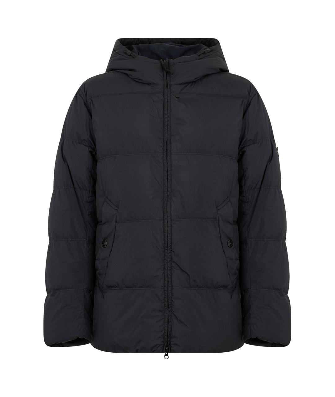 STONE ISLAND Синий полиамидовый пуховик, фото 1