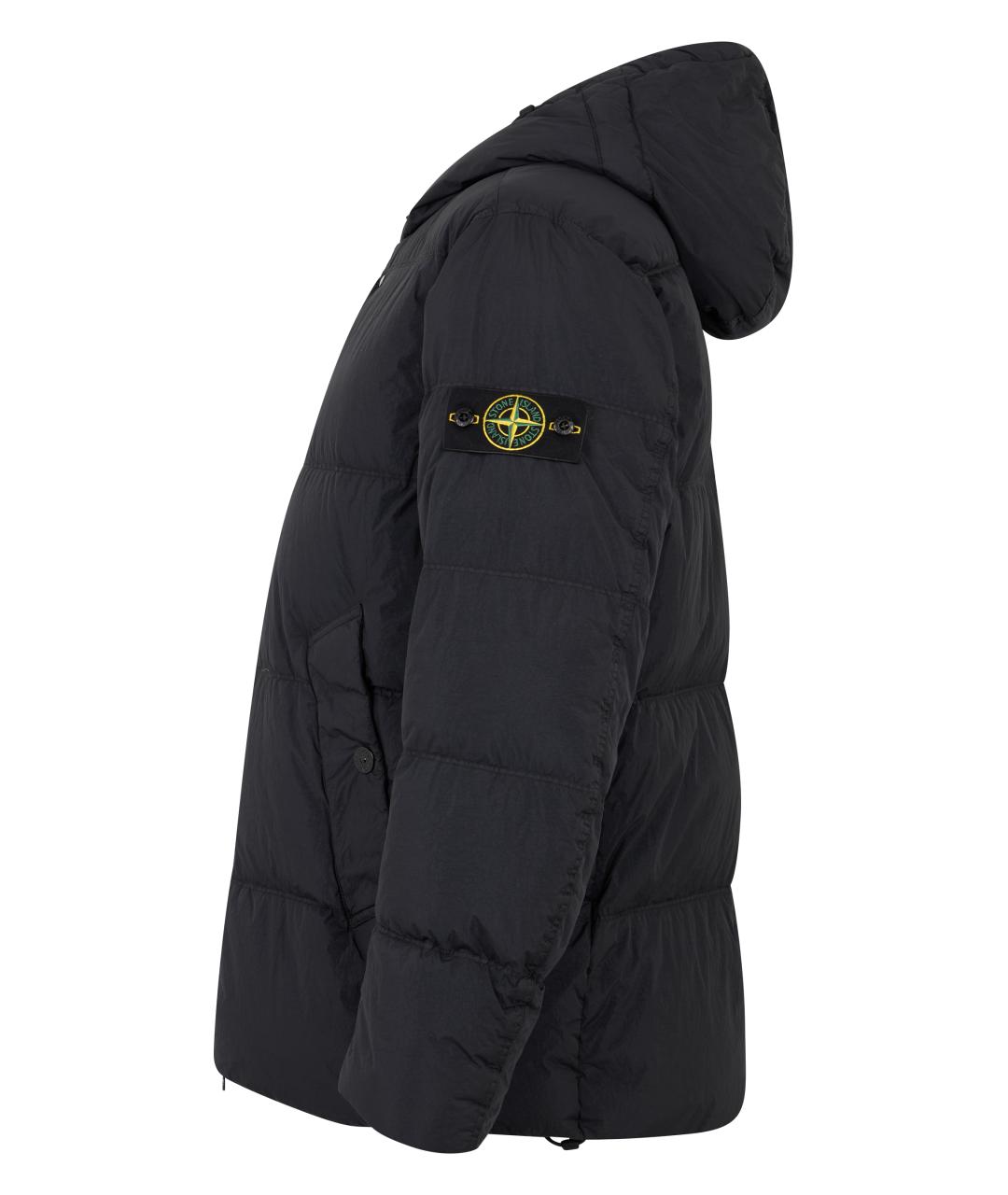 STONE ISLAND Синий полиамидовый пуховик, фото 3