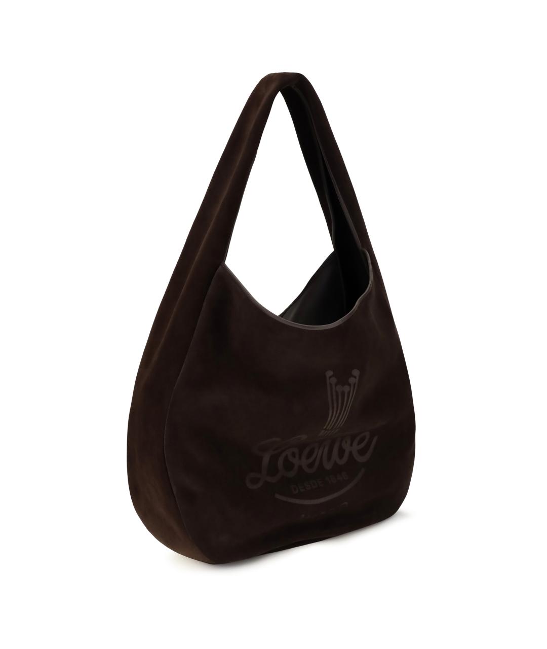 LOEWE Коричневая кожаная сумка тоут, фото 2
