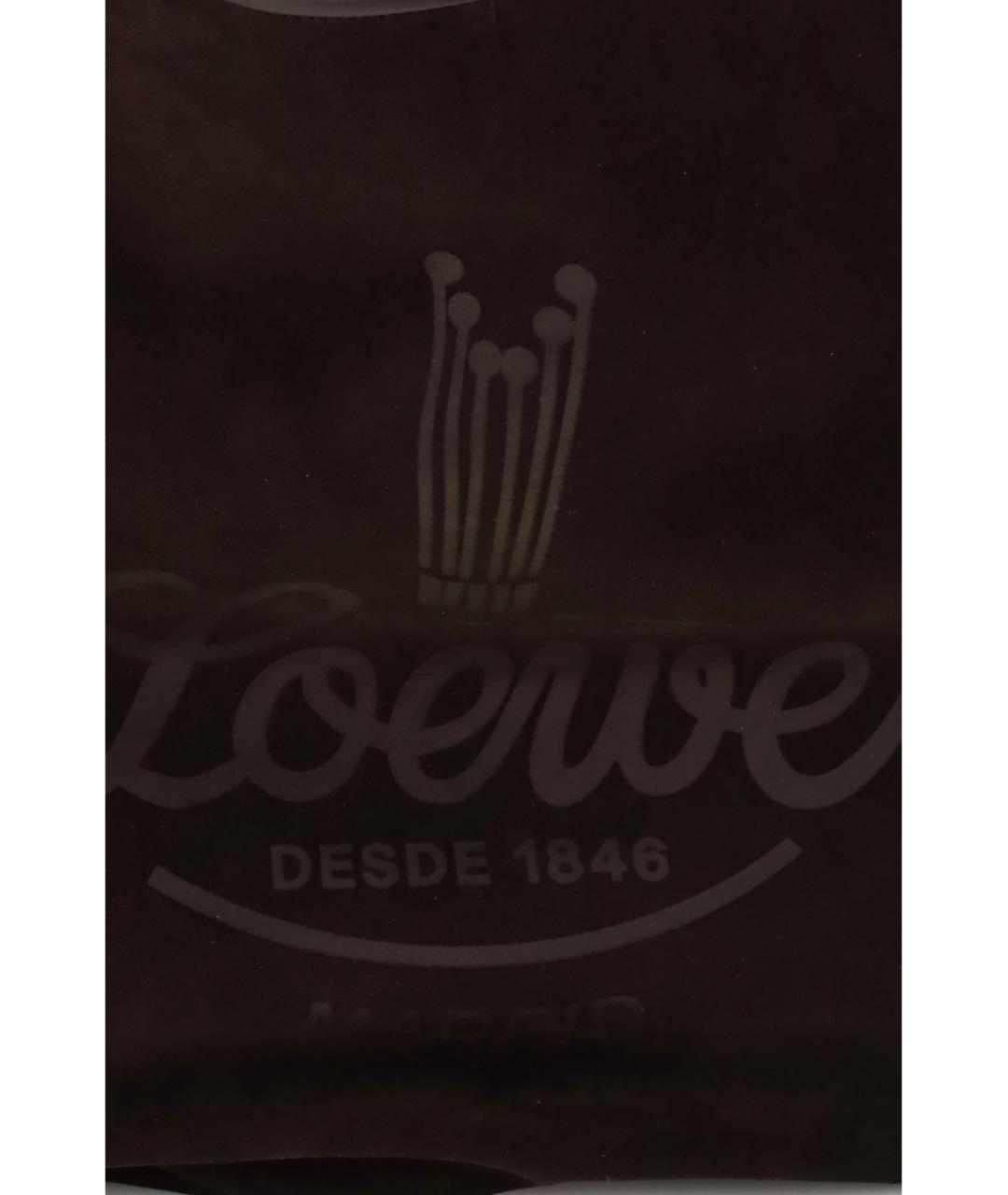 LOEWE Коричневая кожаная сумка тоут, фото 4