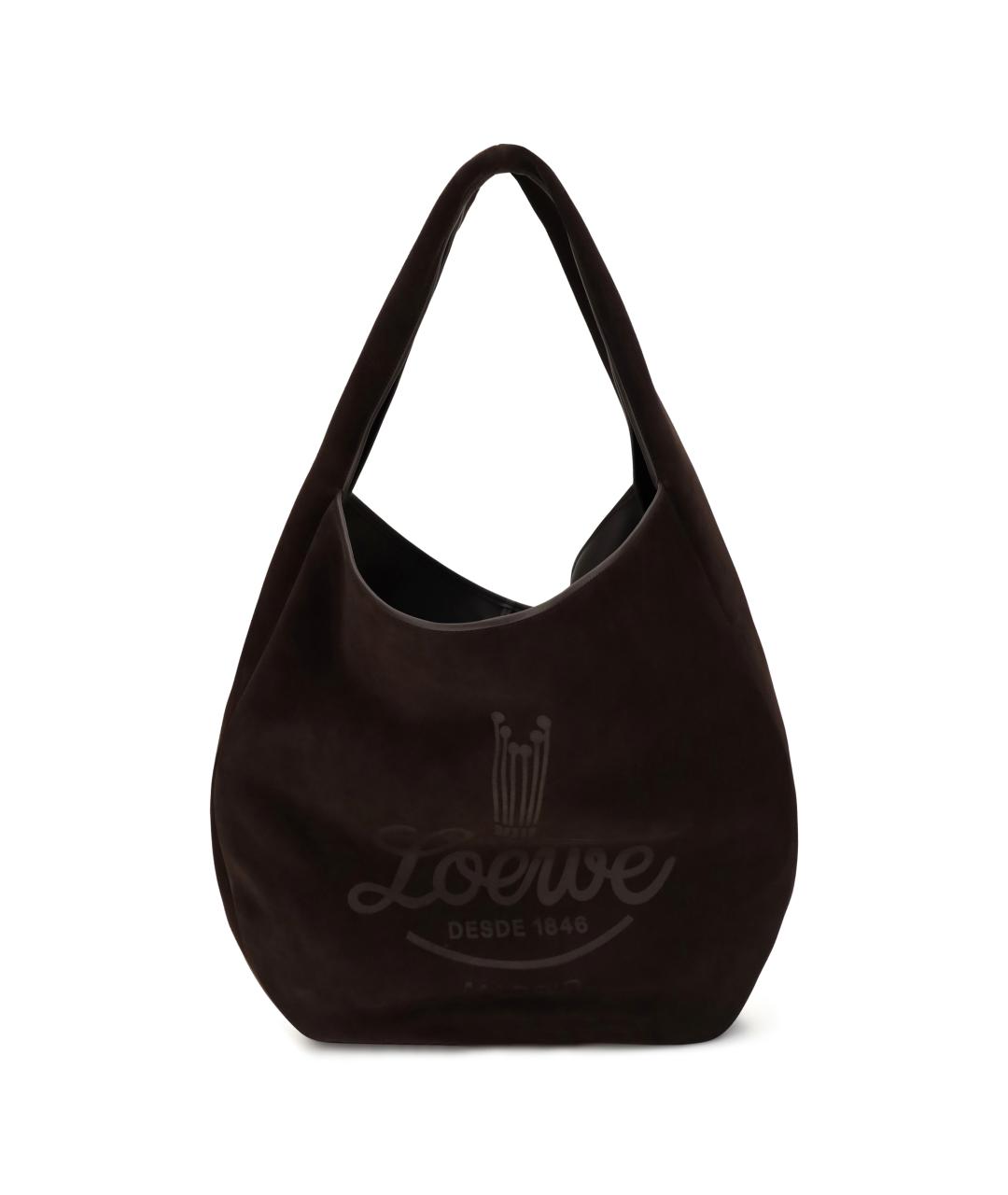 LOEWE Коричневая кожаная сумка тоут, фото 1