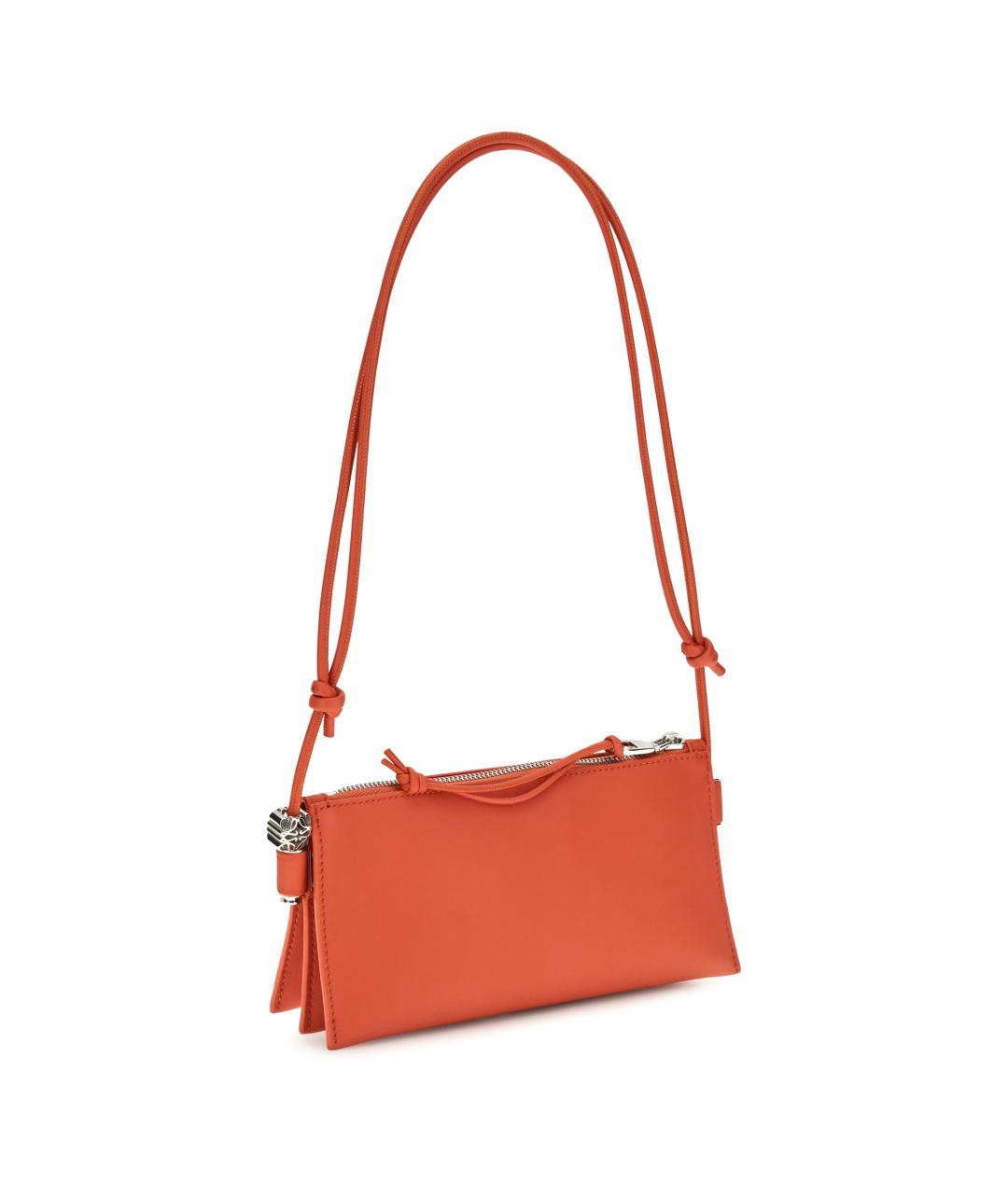 LOEWE Оранжевая кожаная сумка через плечо, фото 3