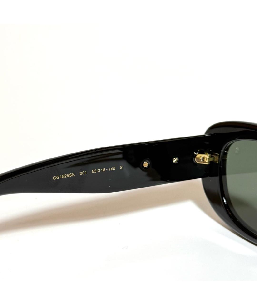 GUCCI Черные пластиковые солнцезащитные очки, фото 4
