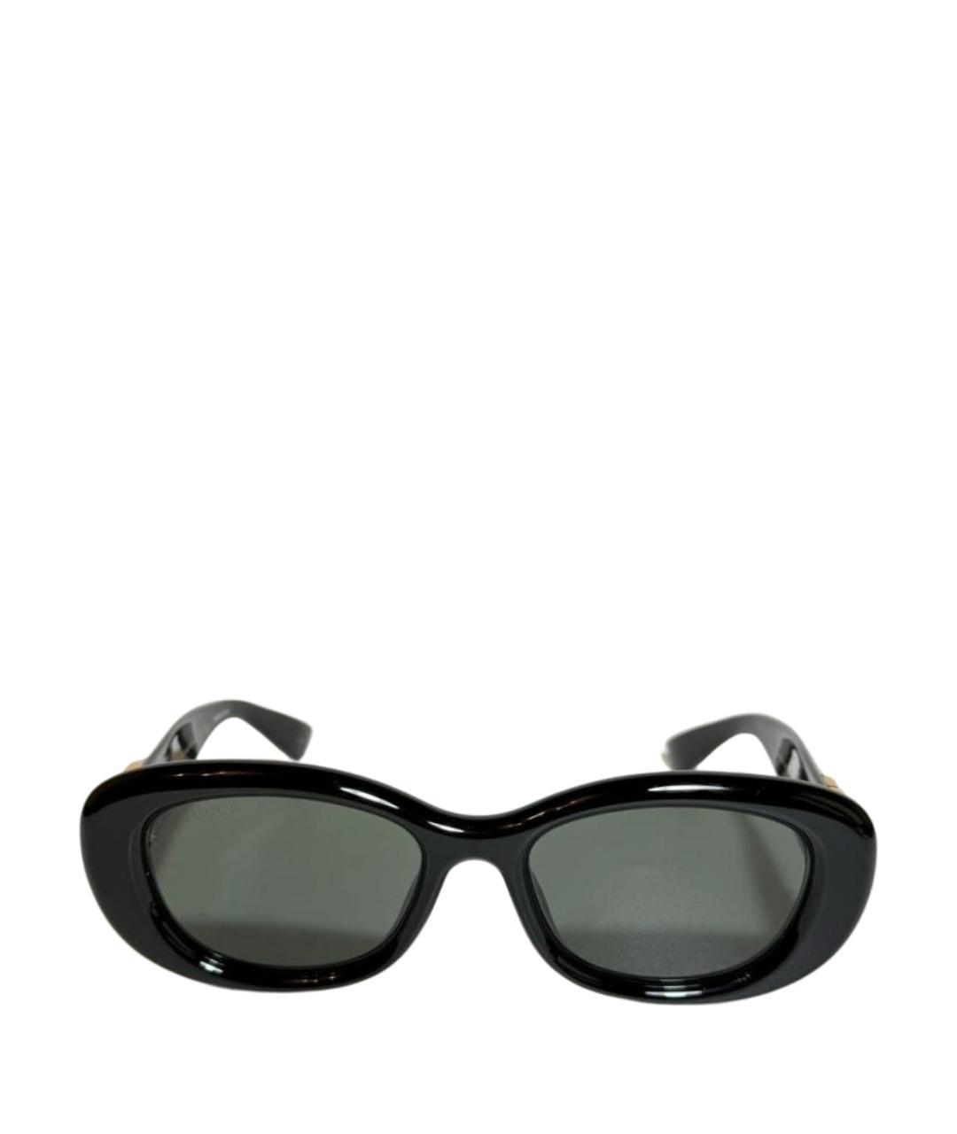 GUCCI Черные пластиковые солнцезащитные очки, фото 1