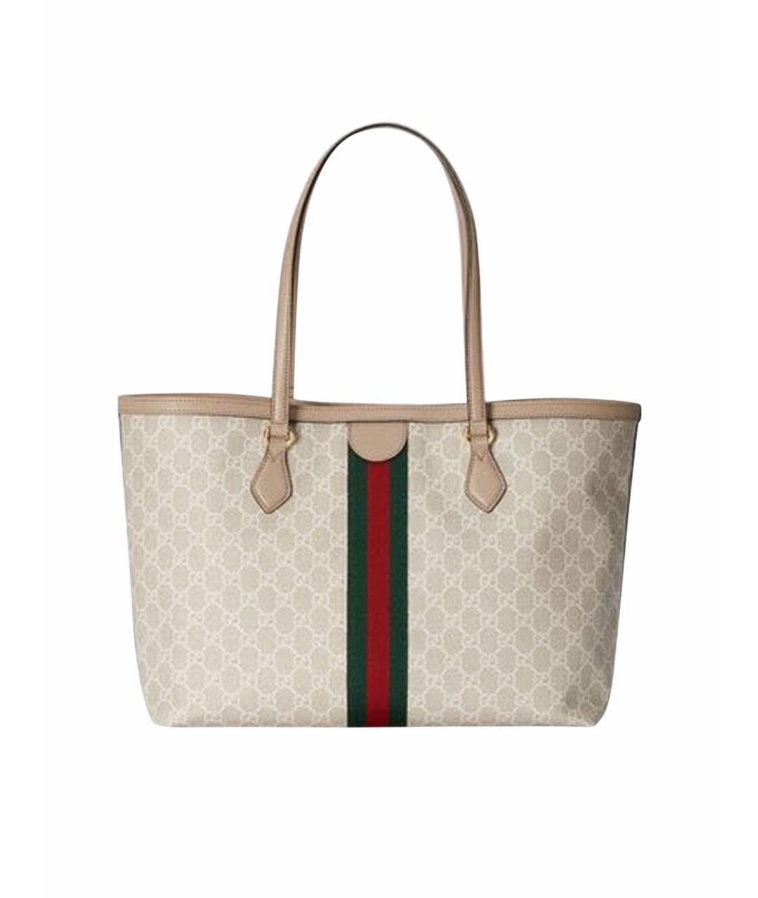 GUCCI Бежевая сумка тоут, фото 1