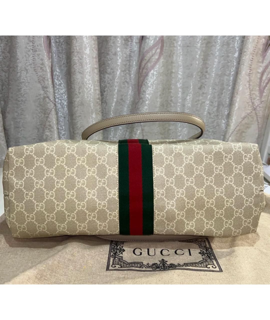 GUCCI Бежевая сумка тоут, фото 3