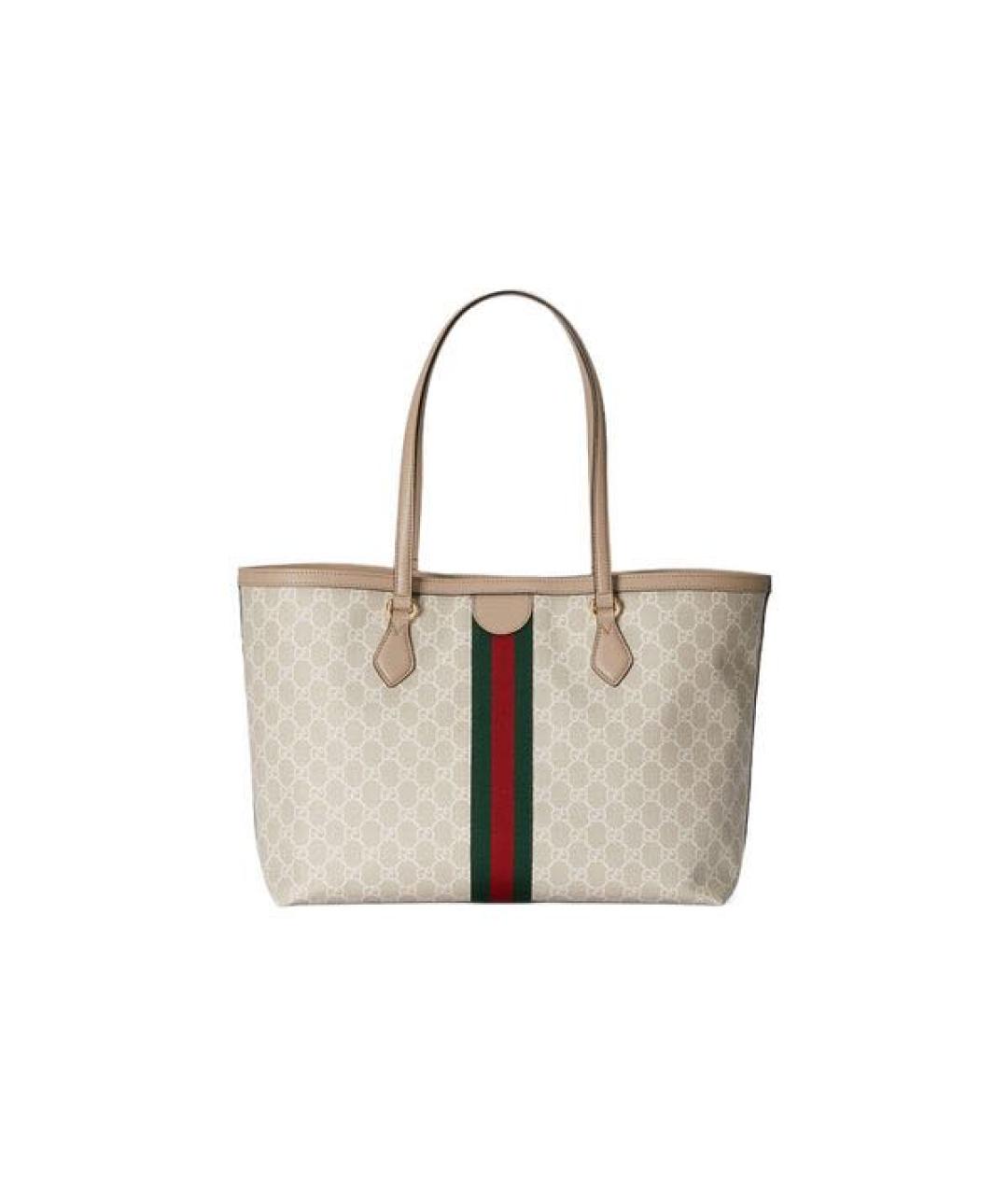 GUCCI Бежевая сумка тоут, фото 8