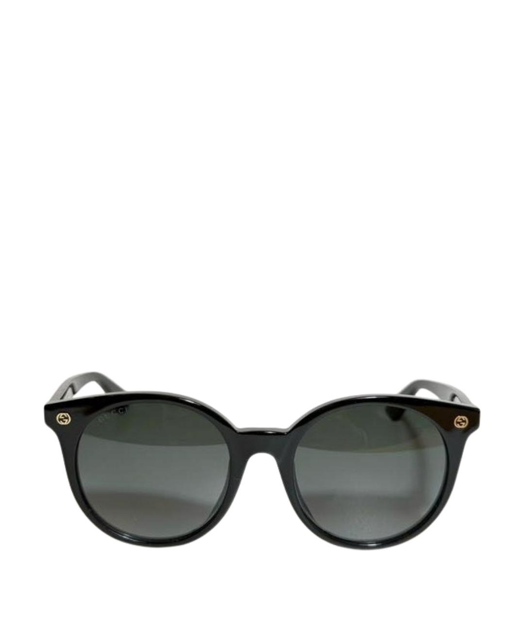 GUCCI Черные пластиковые солнцезащитные очки, фото 1