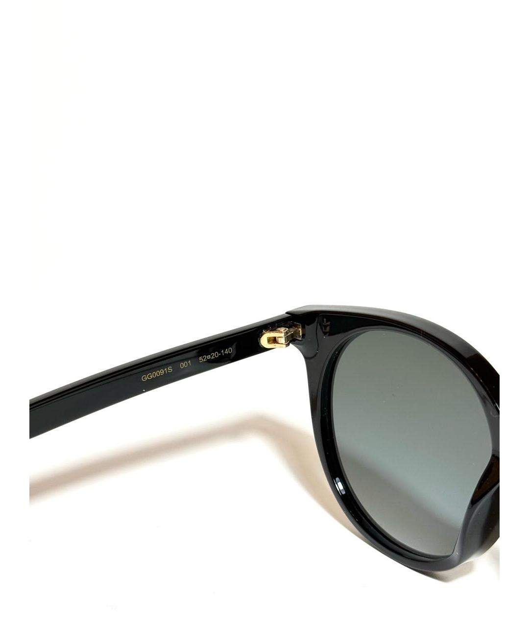 GUCCI Черные пластиковые солнцезащитные очки, фото 4