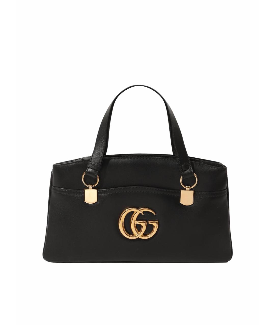 GUCCI Черная кожаная сумка через плечо, фото 1