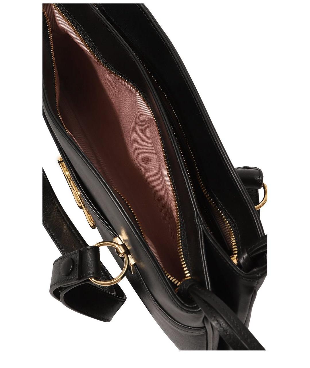 GUCCI Черная кожаная сумка через плечо, фото 2