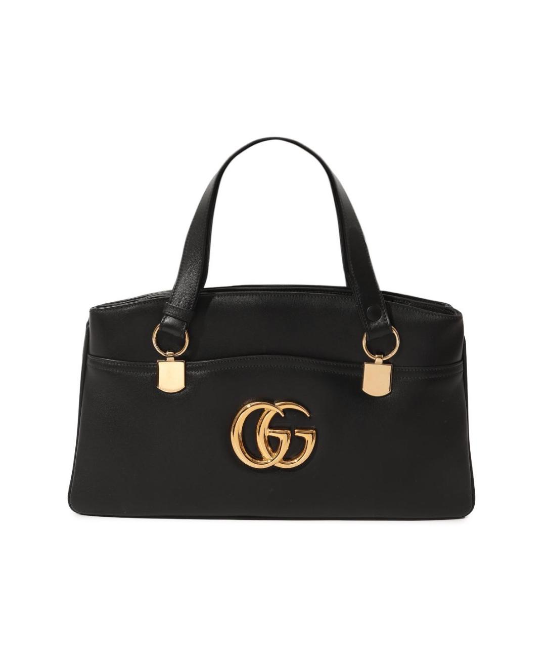 GUCCI Черная кожаная сумка через плечо, фото 7