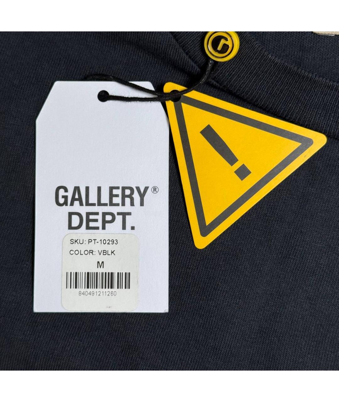 Gallery Dept Антрацитовая хлопковая футболка, фото 8