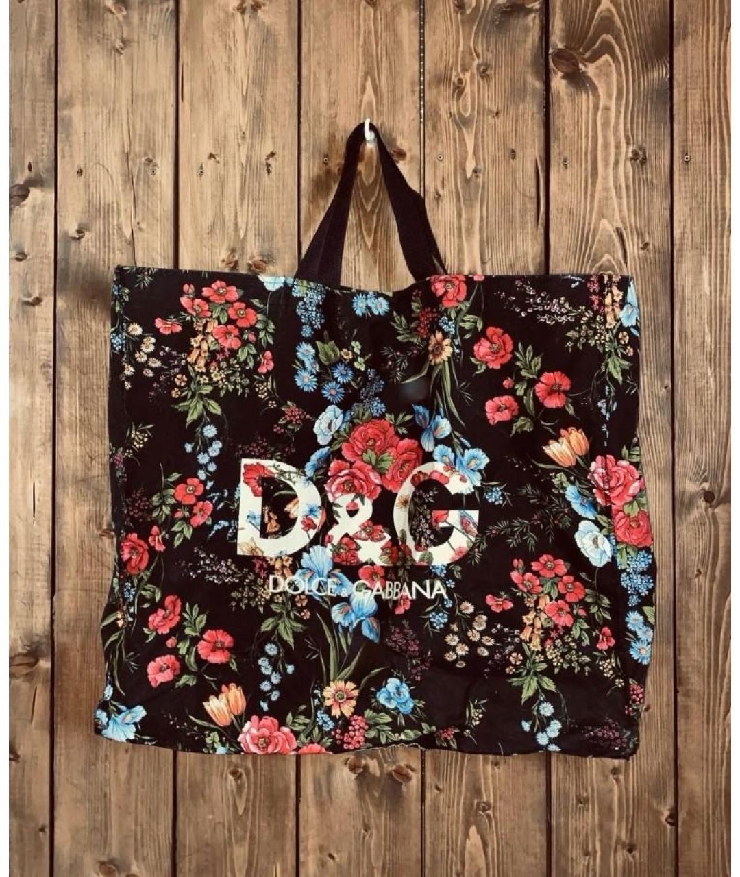 DOLCE&GABBANA Мульти хлопковая сумка тоут, фото 2