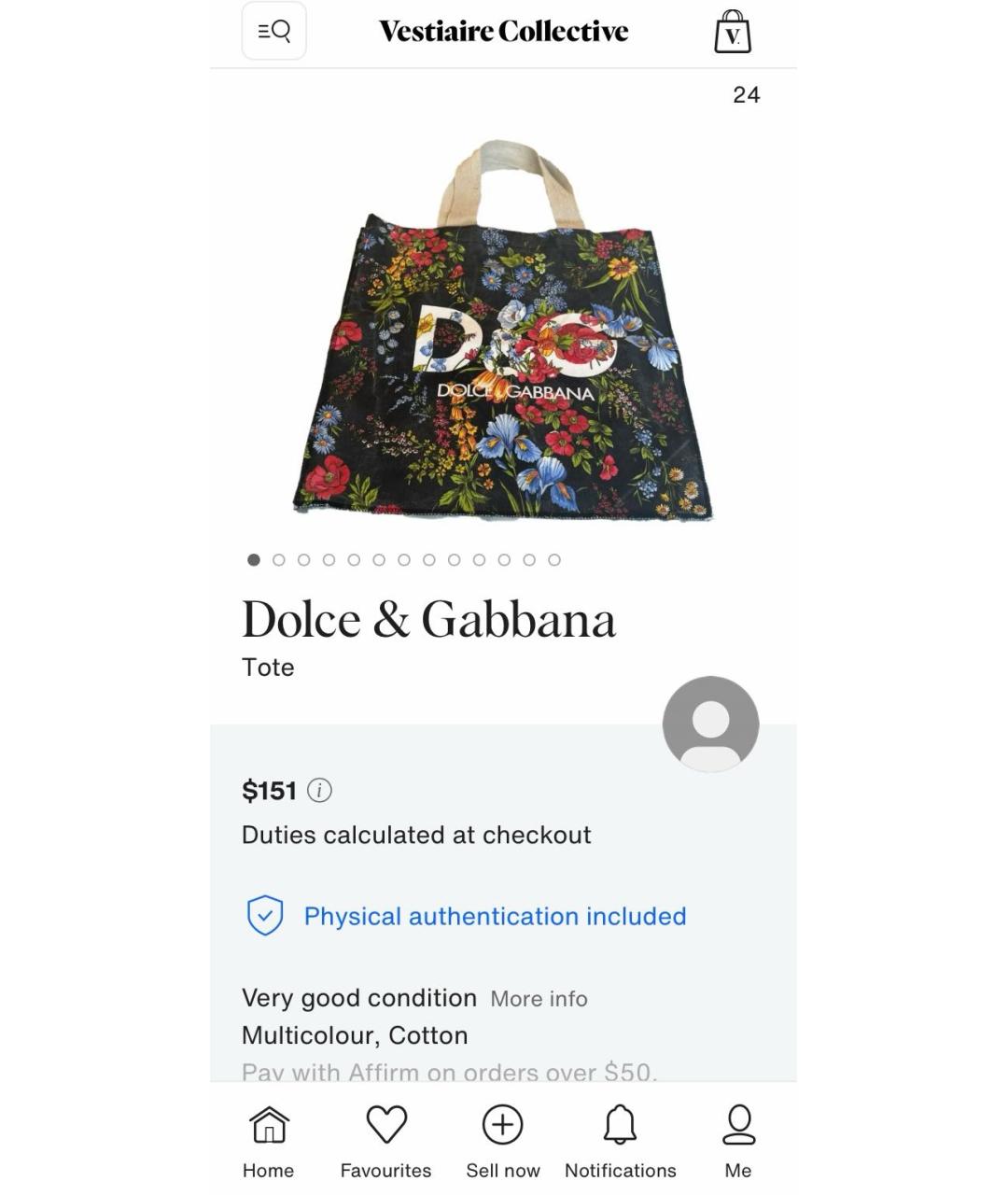 DOLCE&GABBANA Мульти хлопковая сумка тоут, фото 8
