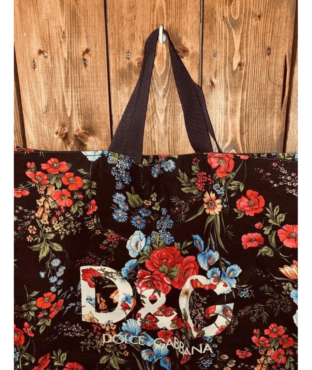 DOLCE&GABBANA Мульти хлопковая сумка тоут, фото 6