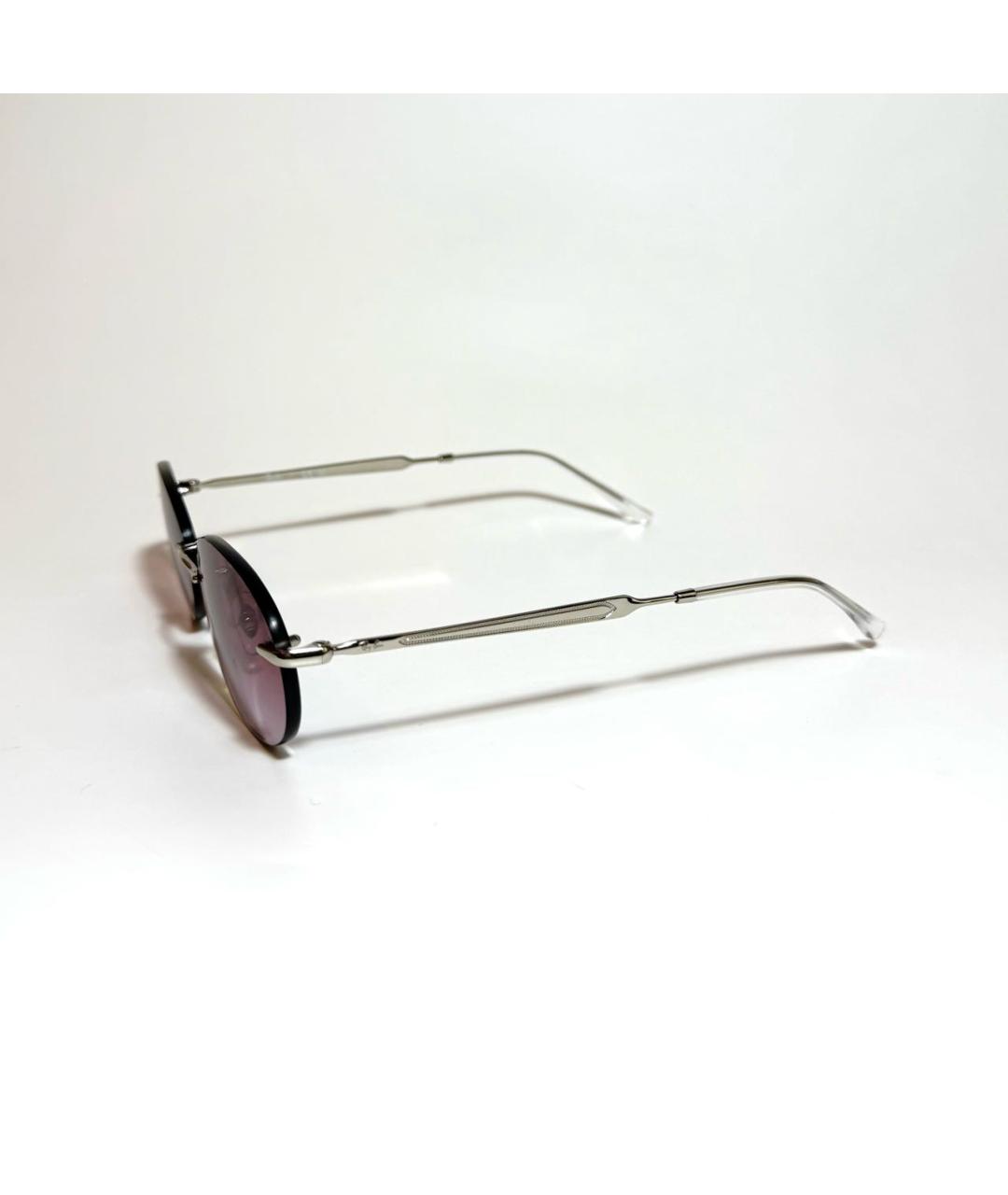 RAY BAN Бордовые металлические солнцезащитные очки, фото 2