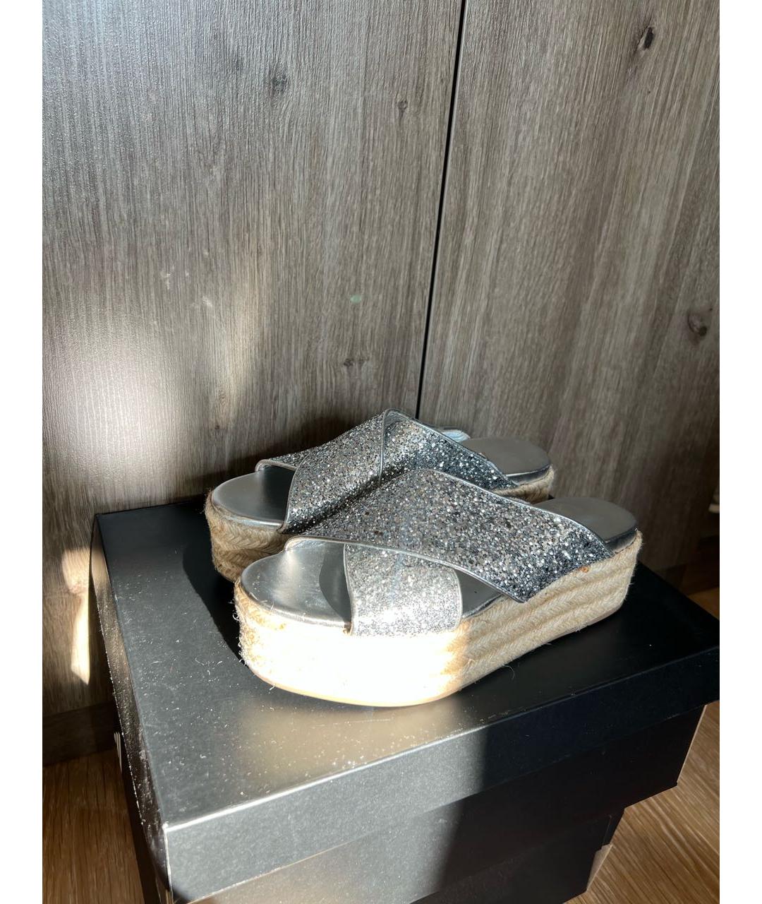 MIU MIU Кожаные босоножки, фото 2