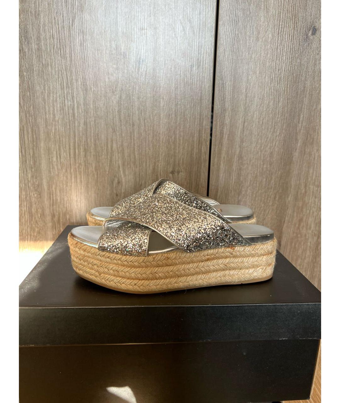 MIU MIU Кожаные босоножки, фото 7
