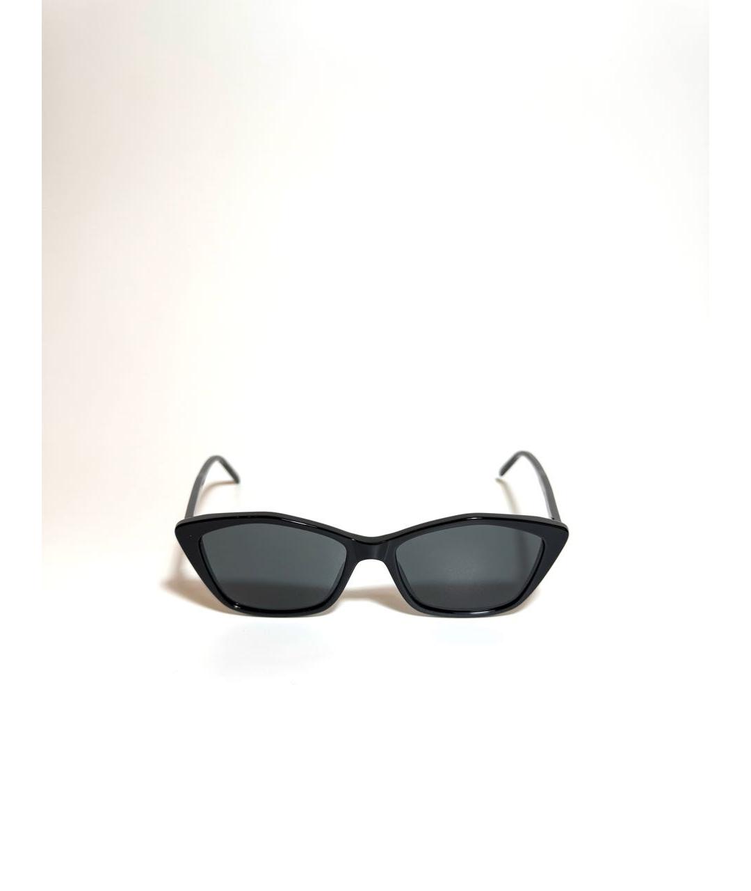 SAINT LAURENT Черные пластиковые солнцезащитные очки, фото 6