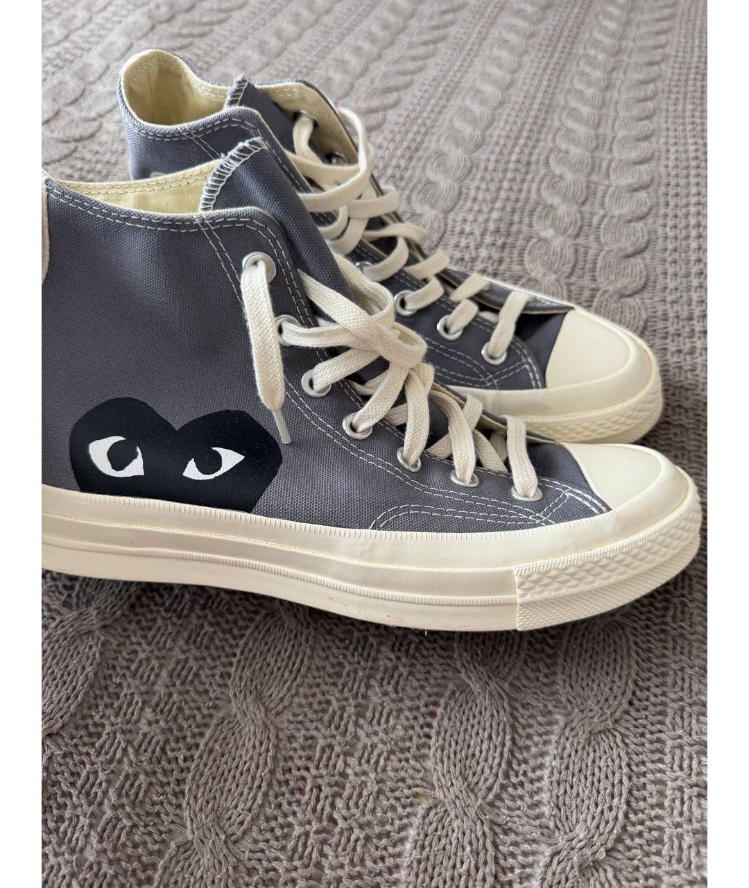CONVERSE Антрацитовые текстильные кеды, фото 5