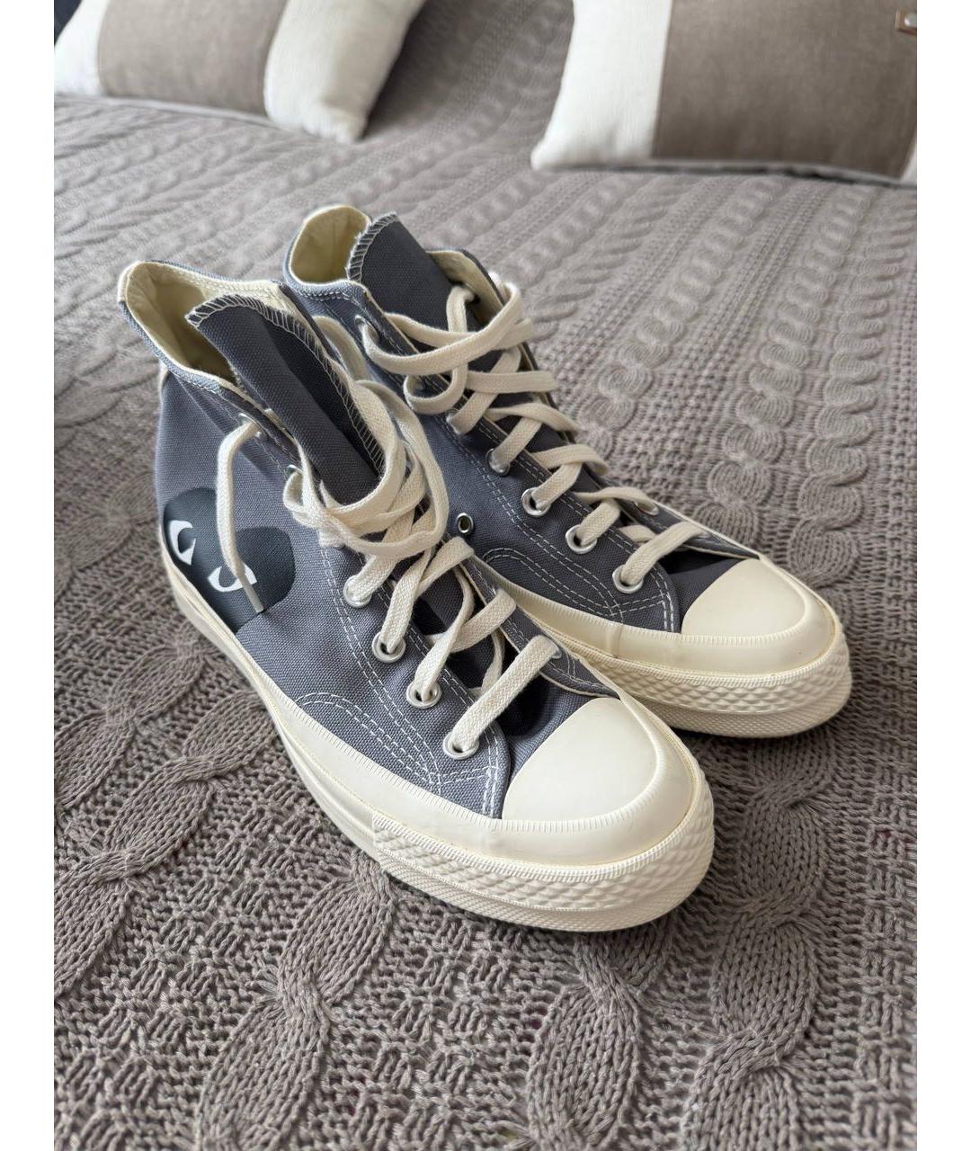 CONVERSE Антрацитовые текстильные кеды, фото 2