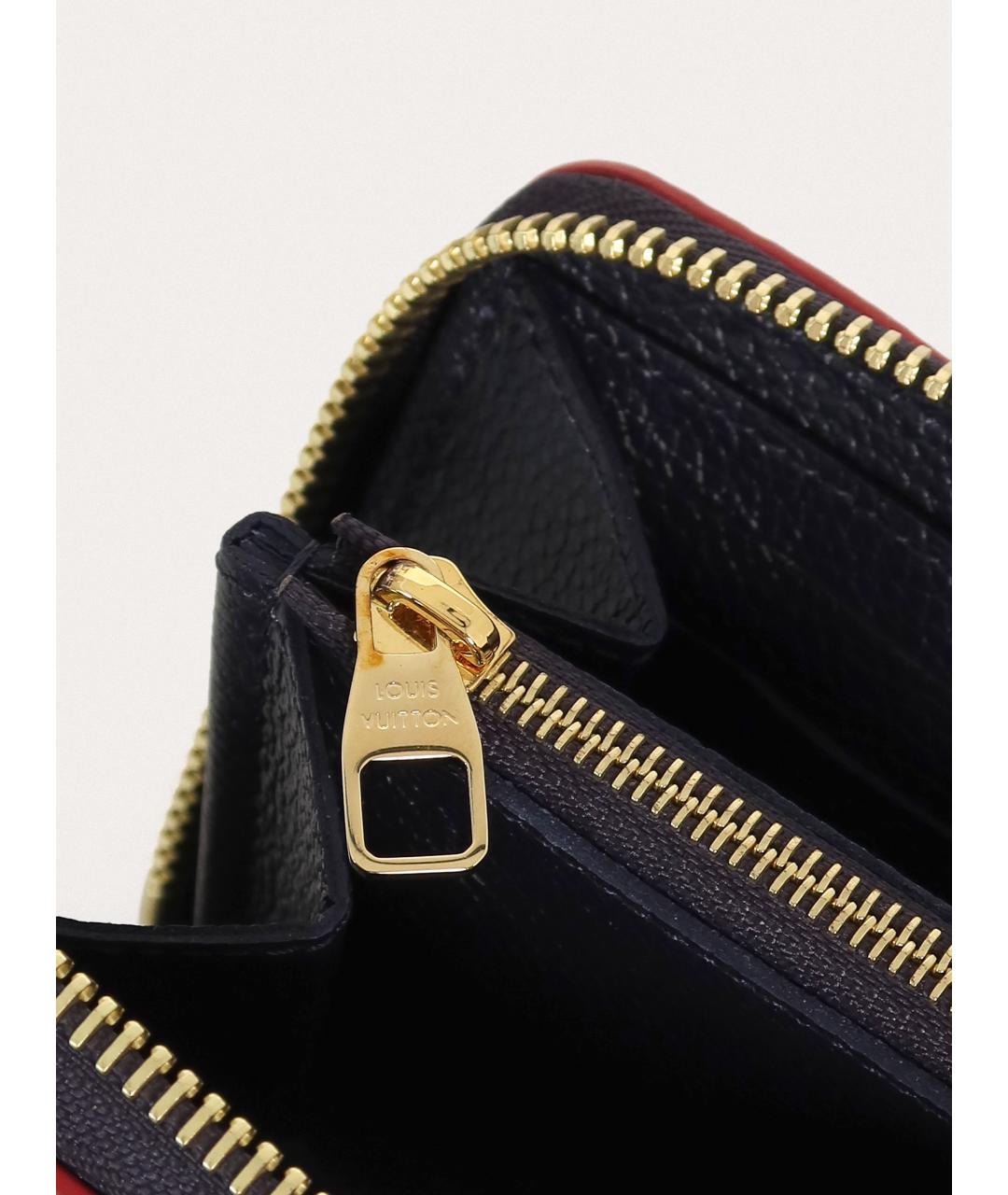 LOUIS VUITTON Синий кожаный кошелек, фото 5