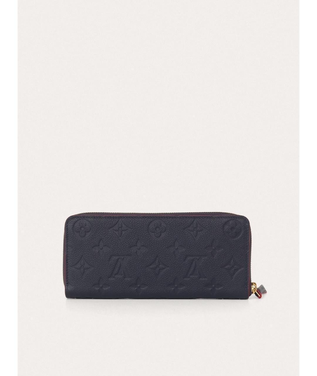 LOUIS VUITTON Синий кожаный кошелек, фото 3