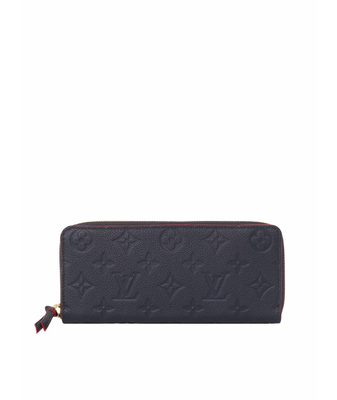 LOUIS VUITTON Синий кожаный кошелек, фото 1