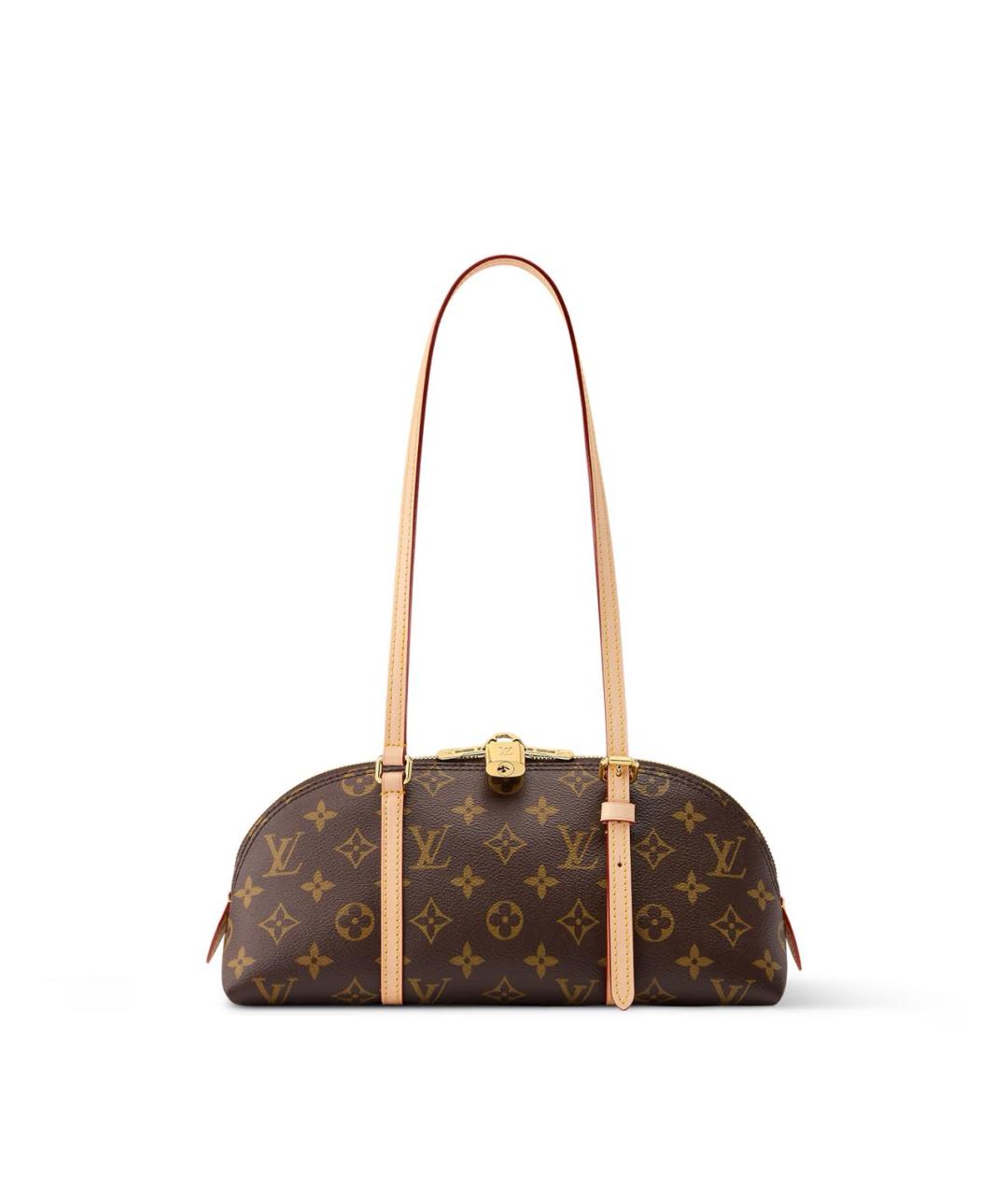 LOUIS VUITTON Коричневая канва сумка через плечо, фото 4