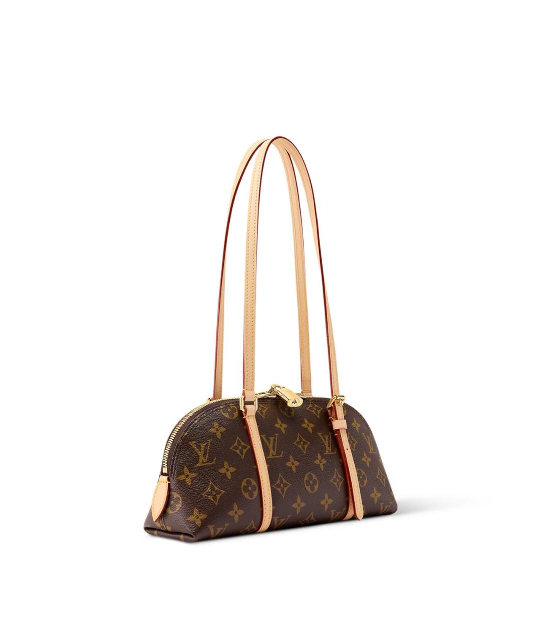 LOUIS VUITTON Коричневая канва сумка через плечо, фото 2