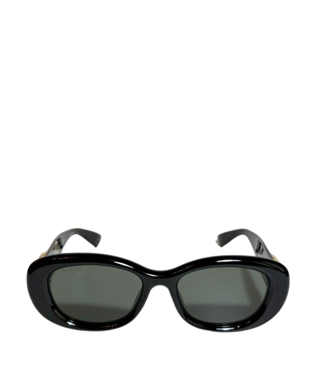 GUCCI Черные пластиковые солнцезащитные очки, фото 1