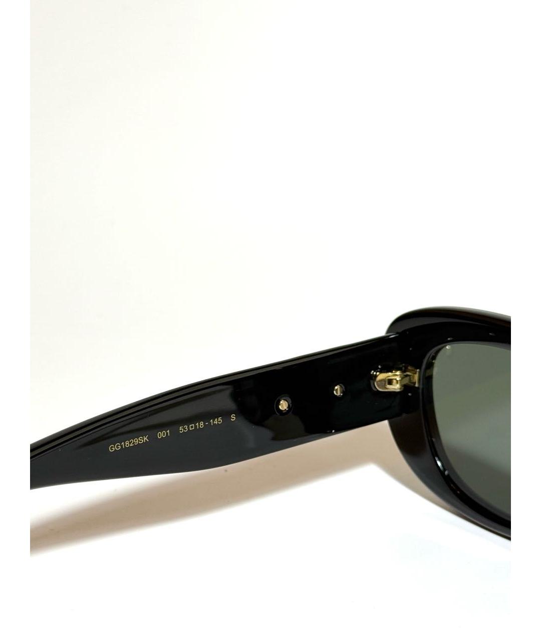 GUCCI Черные пластиковые солнцезащитные очки, фото 4