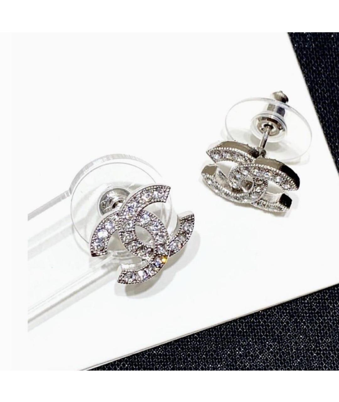 CHANEL Серебряные серебряные серьги, фото 4