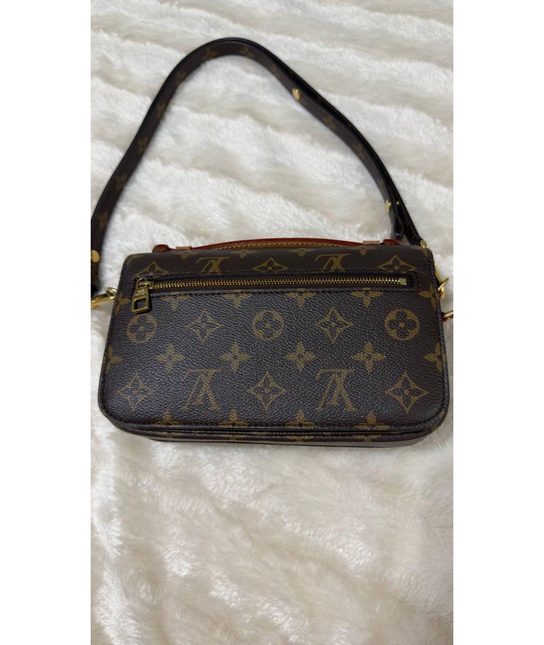LOUIS VUITTON Коричневая канва сумка через плечо, фото 2